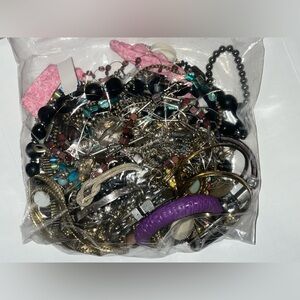 3 lbs Vintage To Now All Wearable Costume Jewelry Lot Wear Resale Repurpose